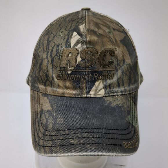 RSC Equipment Rental Slideback Hat Camouflage OSFA Embroidered 6 Panel Cotton - Picture 2 of 9